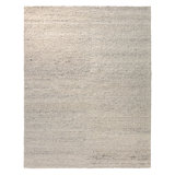 Jaipur Living Burch NVA01 Handmade Solid Cream and Light Gray Area Rug (6'x9')