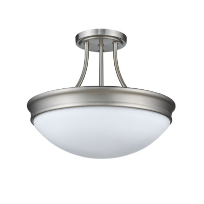Dormington Glass Semi Flush Mount