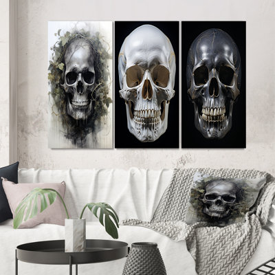 «Skull Eernal Rest», 3 pièces sur toile