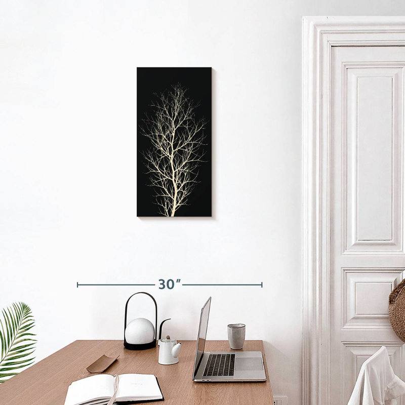 Arbre blanc, H 24 po x l 12 po