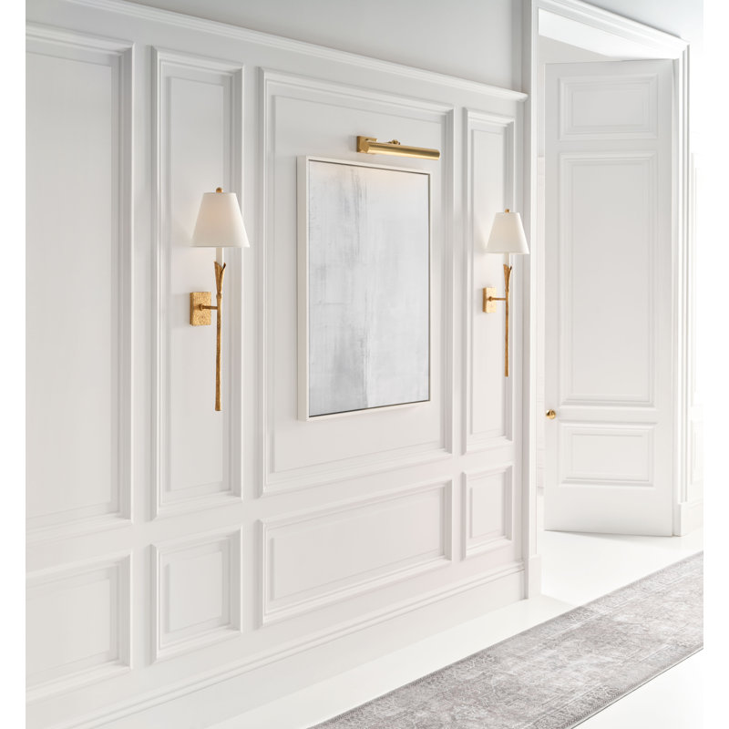 Chapman and Myers Aiden Large Tail Sconce, Gilded Iron