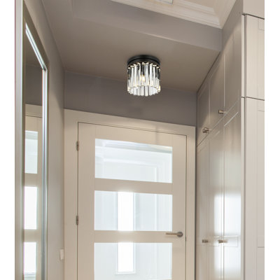 Plafonnier encastré cylindrique de style lustre à 3 lumières Yazmin