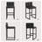 Sturdy Modern Low-Back Counter Height Bar Stools with Metal Frame and Faux Leather Upholstery-1014882653