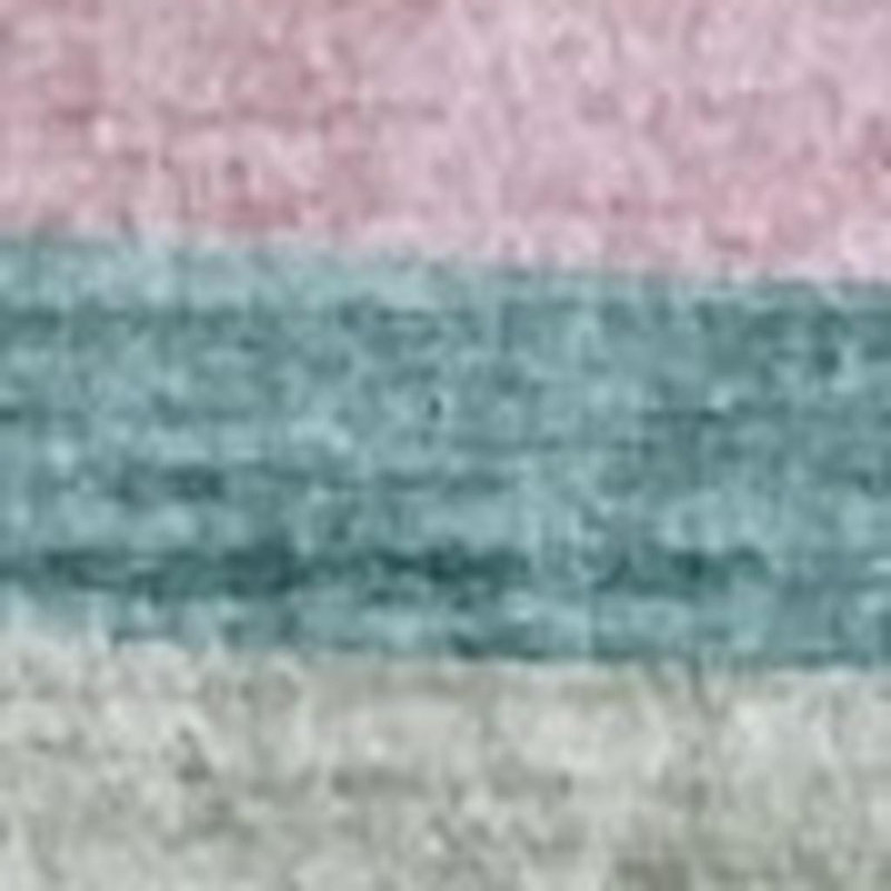 Tapis juvénile arc-en-ciel rose 7 pi x 10 pi