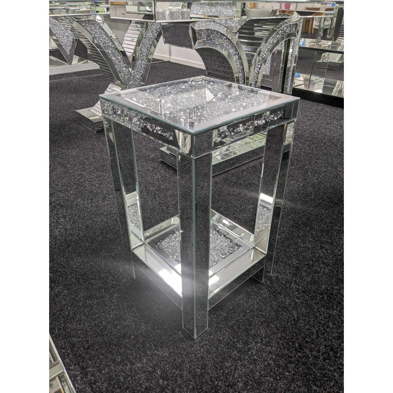 Nova Mirrored 2 tier End Table