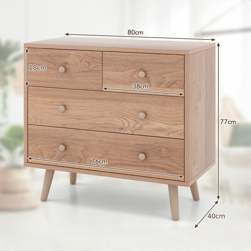 80cm W 4 - Drawer Chest of Drawers