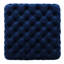 Velours bleu marine avec détails complexes, couleur, coutures à boutons, 29 po x 29 po x 18,08 po-1669399544