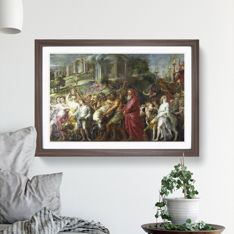 A Roman Triumph by Peter Paul Rubens - Framed Print, Walnut Framed, 27cm H x 36cm W x 2cm D