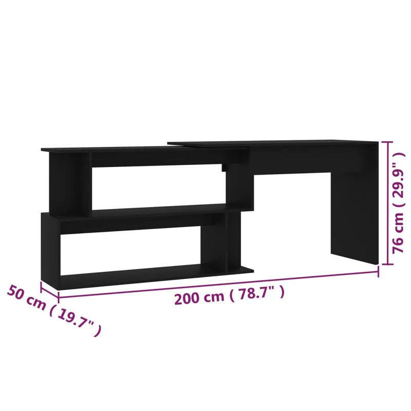 Anastazja Writing Desk, Black