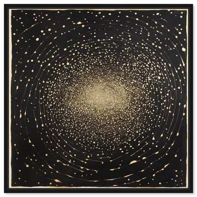 Impression sur toile Golden Vortex I Boho Gold par Art Remedy