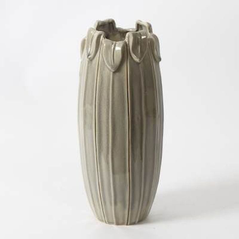 Vase de table en céramique 13,98 po gray Saladin