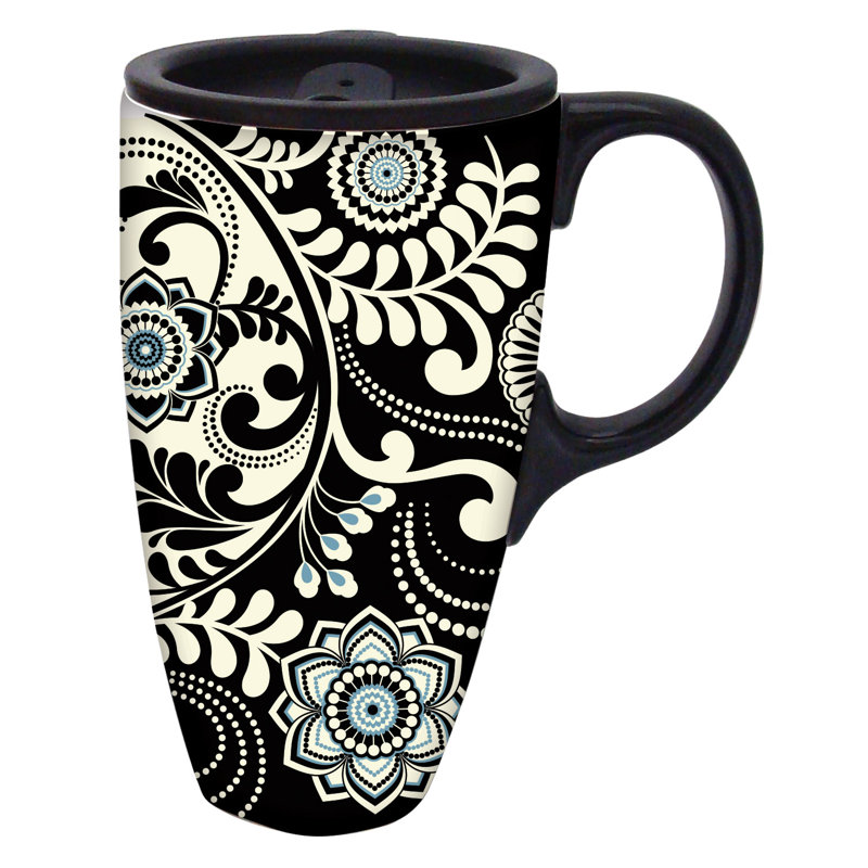 Tasse de voyage foncée et orageuse 17 oz
