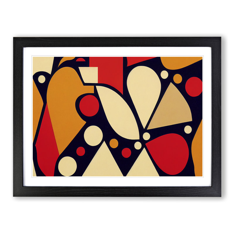 Dazzling Abstract Art - Framed Print, Black