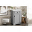 Meuble-lavabo de 20 pouces avec lavabo en céramique, porte à fermeture douce, tablette réglable et support de rangement fixé à la porte - idéal pour les petites salles de bain-505339918