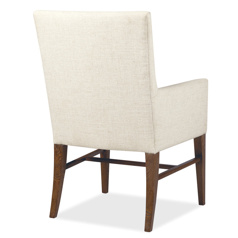 Chaise avec accoudoirs rembourrée Driftwood, Noyer