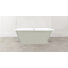 Painted York 68-1/2" x 31-1/4" Freestanding Soaking Bathtub with Pedestal Base in Volcanic Limestone with Overflow Hole