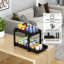 Organisateur de rangement coulissant sous évier, 2 tablettes de rangement coulissantes en bambou, paquet de 2 (noir)-126029626-126029627