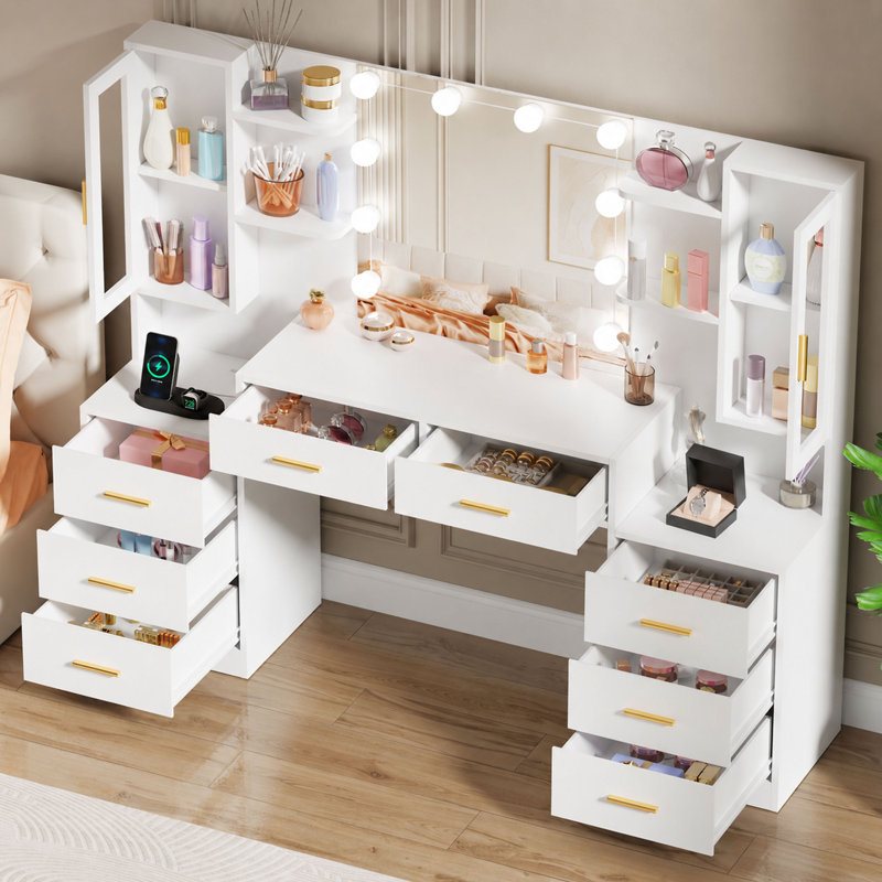 Elowen Dressing Table with Mirror