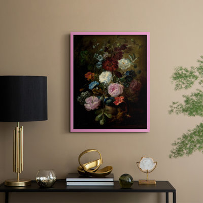 Impression encadrée Demure Dutch Floral II - bois massif