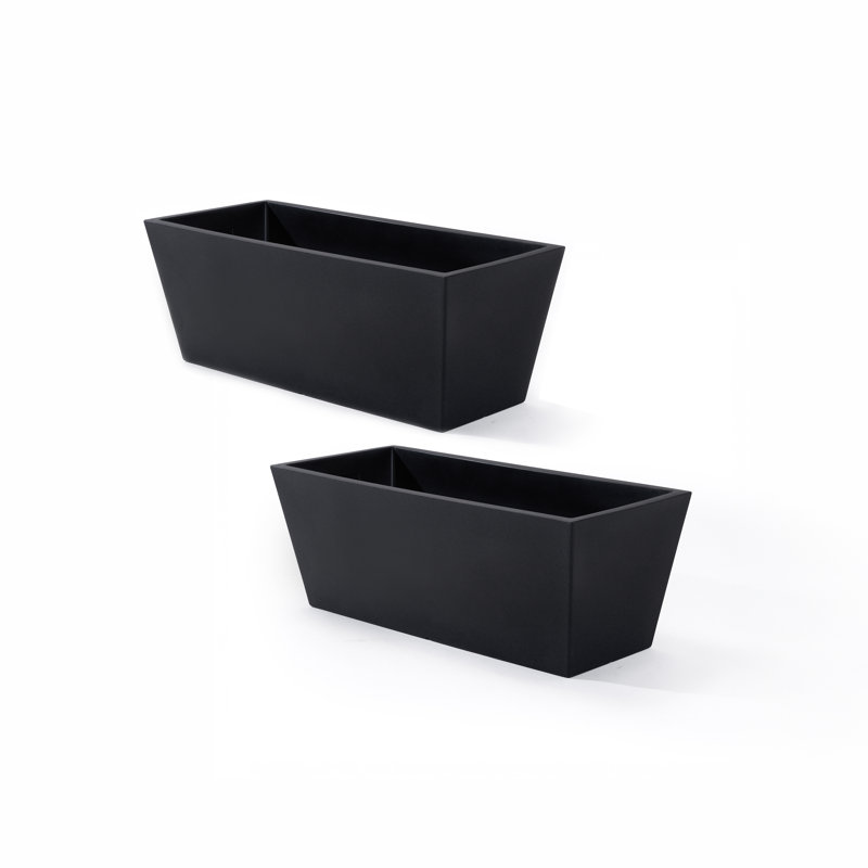 Tremont Trough Planter 2pk (Black)