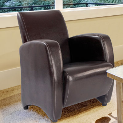 Faux Leather Armchair