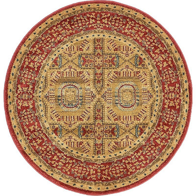 Tapis oriental jaune et bleu Ophelia