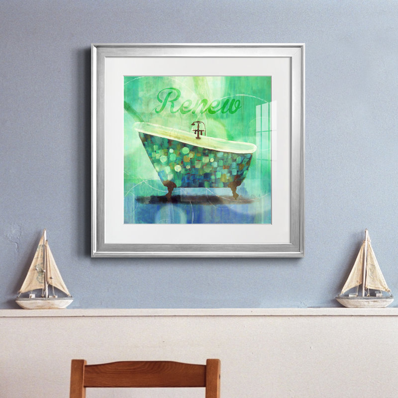 Renew - cadre photo, Papier avec cadre argenté, H 22,5 po x l 22,5 po x P 1,5 po
