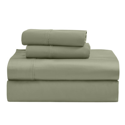 Ensemble de draps en satin de coton égyptien certifié Mellark 1200 fils au pouce carré