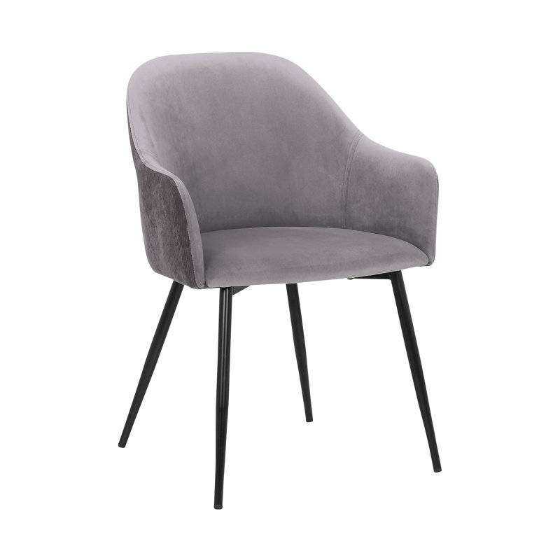 Primey 18'' H Upholstered Armchair, Gray/Black