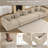 Boneless Convertible Sectional Sleeper Sofa Bed Modular Compression Couch With Removable Back And Arm-330436995
