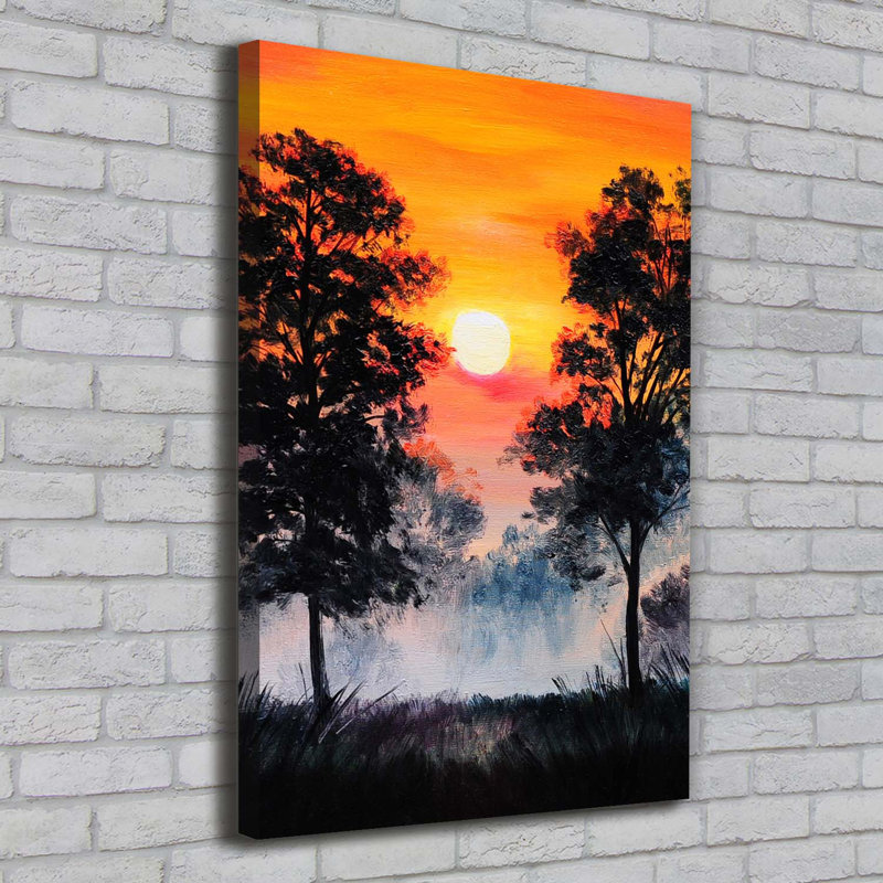 Sunset Forest - Wrapped Canvas Print