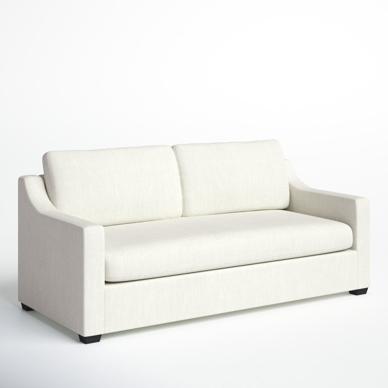 Cranbrook Upholstered 88'' Sofa, Lena Off White Performance Linen Blend