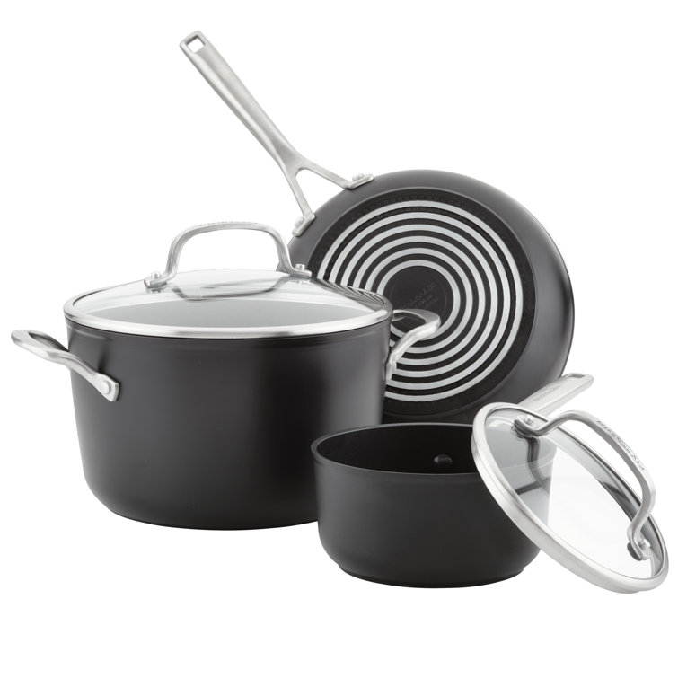 Kitchenaid Hard-anodized Induction 11pc Nonstick Cookware Set : Target