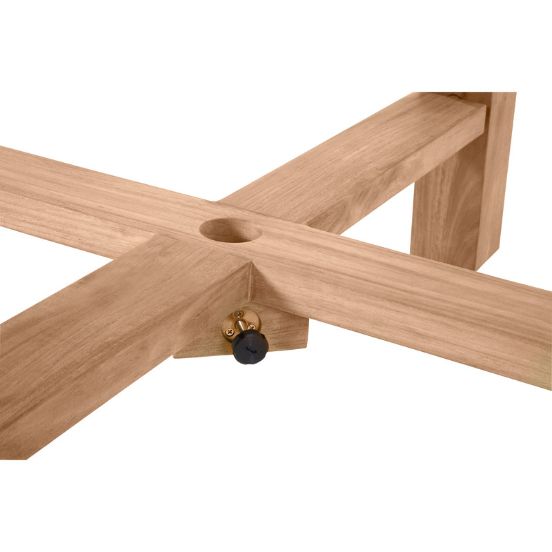 Paige Outdoor Dining Table, Natural Teak