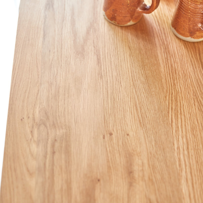 Eden Solid Oak Dining Table, 41.34"H x 47.24"L x 23.62"W