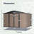10' X 10' Metal Storage Shed-112833753