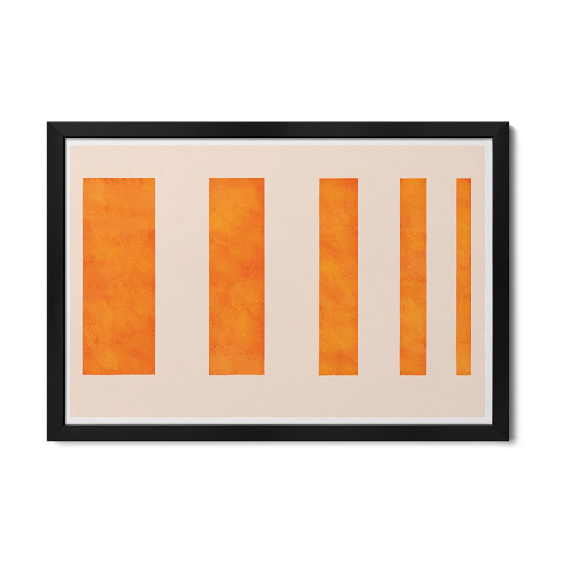 «Modern Art - Orange Levies» par 5by5collective, H 16 po x l 24 po