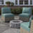 Fehime Round Concrete Propane Smokeless Fire Pit-724618856