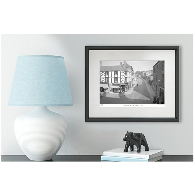 Chepstow, Welsh Street 1957 - Single Picture Frame Print, 40cm H x 50cm W x 2.3cm D