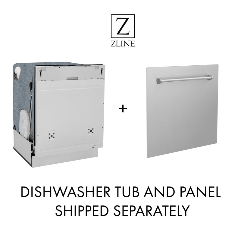 24" Monument Series 3rd Rack Top Touch Control Dishwasher with Stainless Steel Tub, Blue Gloss