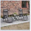 Ensemble de fauteuils zéro gravité avec table d'appoint Outsunny
