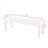 Modern Tufted Upholstered Dining Bench with Rubberwood Legs for Hallway-891401871