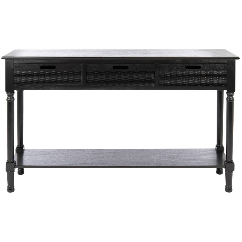 Dupuis Console Table, Black, 36" H x 13" W x 30" D