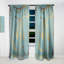 Rideau simple occultant rétro à motif géométrique Mid-Century-557464410