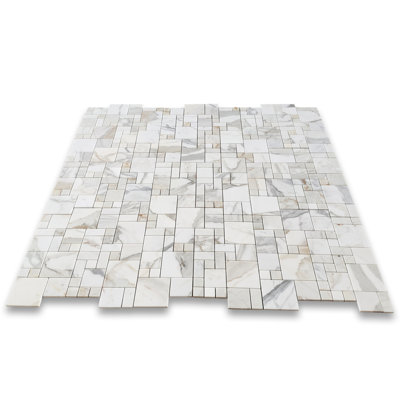 Calacatta 12" x 12" Marble Mosaic Tile