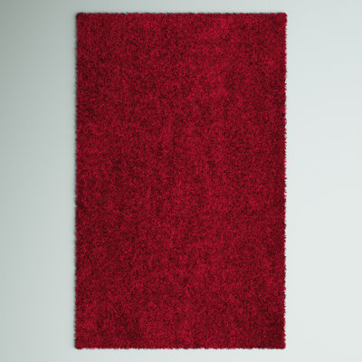 Tapis rouge touffeté à la main Assar