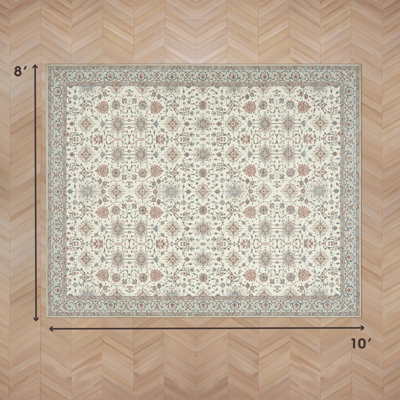 Laura Ashley Aure Machine Washable Imagine Printed Chenille Rugs 1-Piece