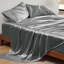 Ensemble de draps en satin pour grand lit - 4 pièces, draps soyeux avec sangles élastiques et poche de 15 po (grand, beige)-128731615-128731664
