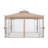 MASTERCANOPY Steel Patio Gazebo with Corner Shelves-70177593-119221766