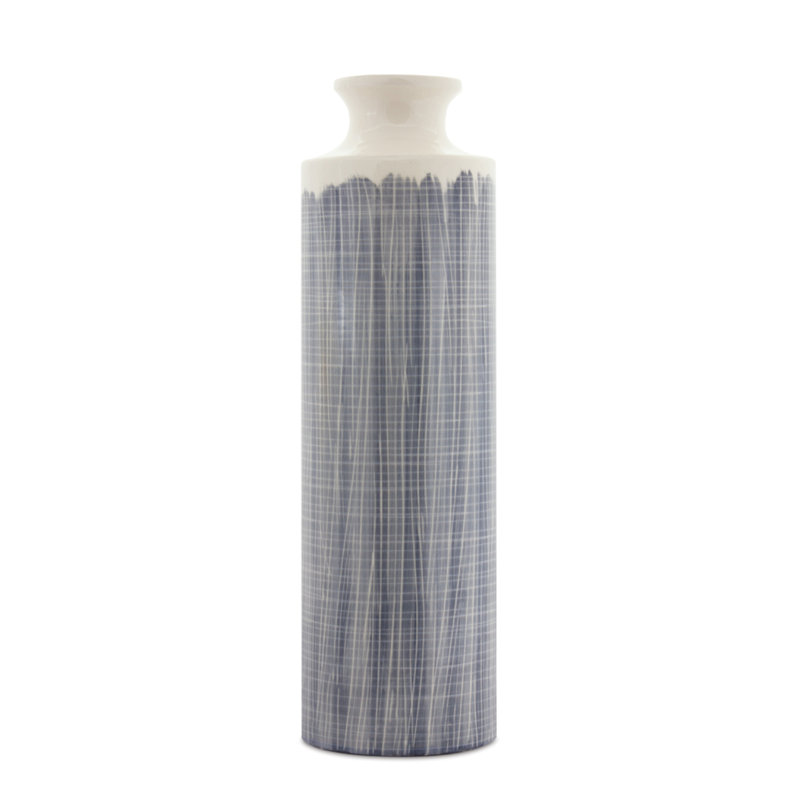 Merrillan Terracotta Table Vase, Gray, 19.25" H x 9.5" W x 9.5" D